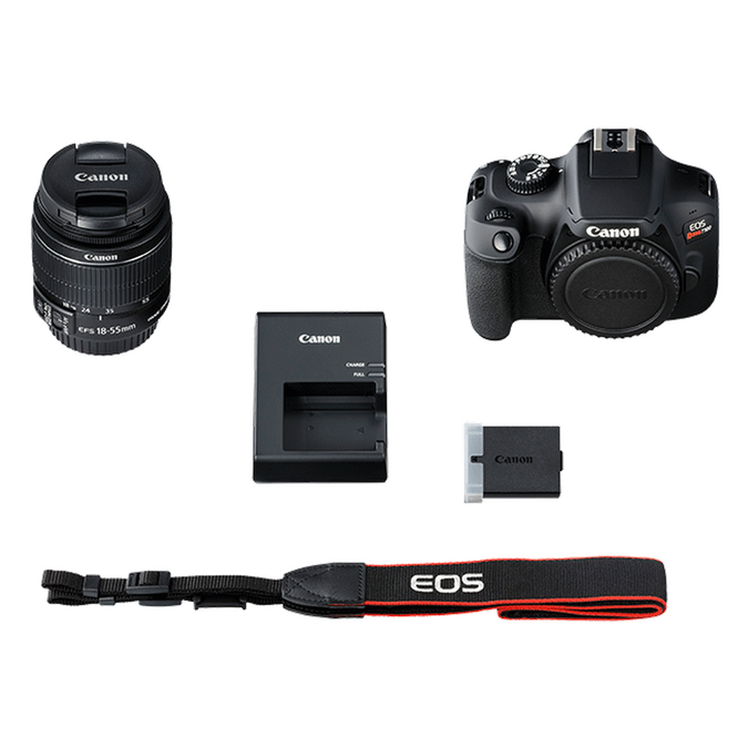 Canon EOS Rebel T100 / 4000D DSLR Camera with 18-55mm Lens Graphic Bundle