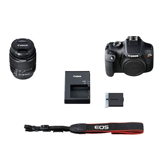 Canon EOS Rebel T100 DSLR Camera with 18-55mm Lens, Cleaning Kit, 32GB Memory, and More