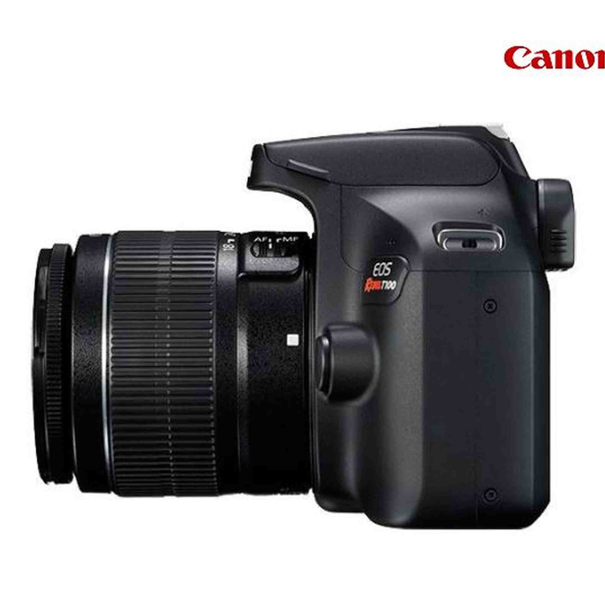 Canon EOS Rebel T100 DSLR Camera with 18-55mm Lens, Cleaning Kit, 32GB Memory, and More