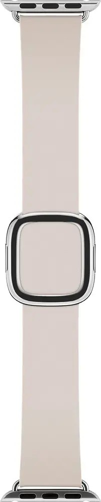 Apple Original 38mm Modern Buckle Replacement Band for Apple Watches MJ582ZM/A Stainless Steel Buckle, Soft Pink Leather Band, Watch Not Included - Medium