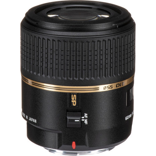 Tamron SP 60mm f/2 Di II 1:1 Macro Lens for Sony A Includes Cleaning Kit, Memory Kit, Tripod, and Filter Bundle