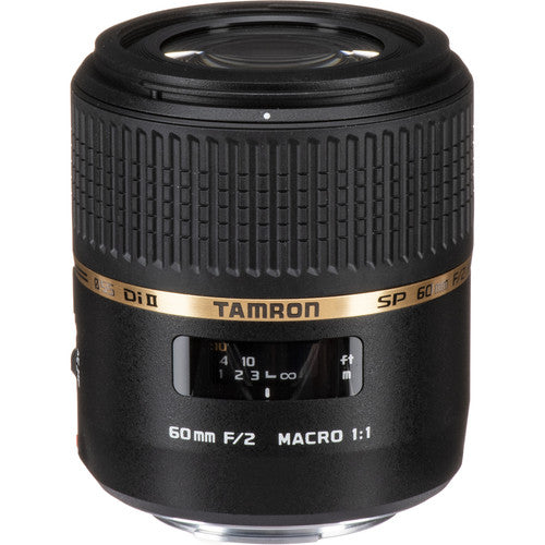 Tamron SP 60mm f/2 Di II 1:1 Macro Lens for Sony A Includes Cleaning Kit, Memory Kit, Tripod, and Filter Bundle
