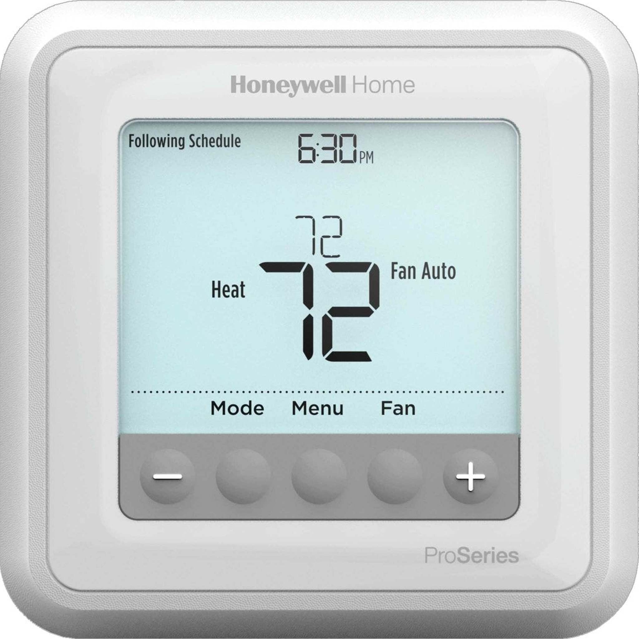Honeywell TH6220U2000/U T6 Pro Programmable Thermostat, 2 Heat / 1 Cool Heat Pump Or 2 Heat / 2 Cool Conventional, 2.27" x 6" x 5", White, Model:ITBD-3570150 Honeywell