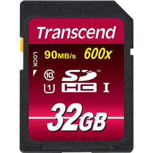 Transcend 32GB SDHC Ultimate 600x Class 10 UHS-I Memory Card TS32GSDHC10U1 -