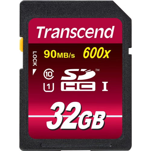 Transcend 32GB SDHC Ultimate 600x Class 10 UHS-I Memory Card TS32GSDHC10U1 -