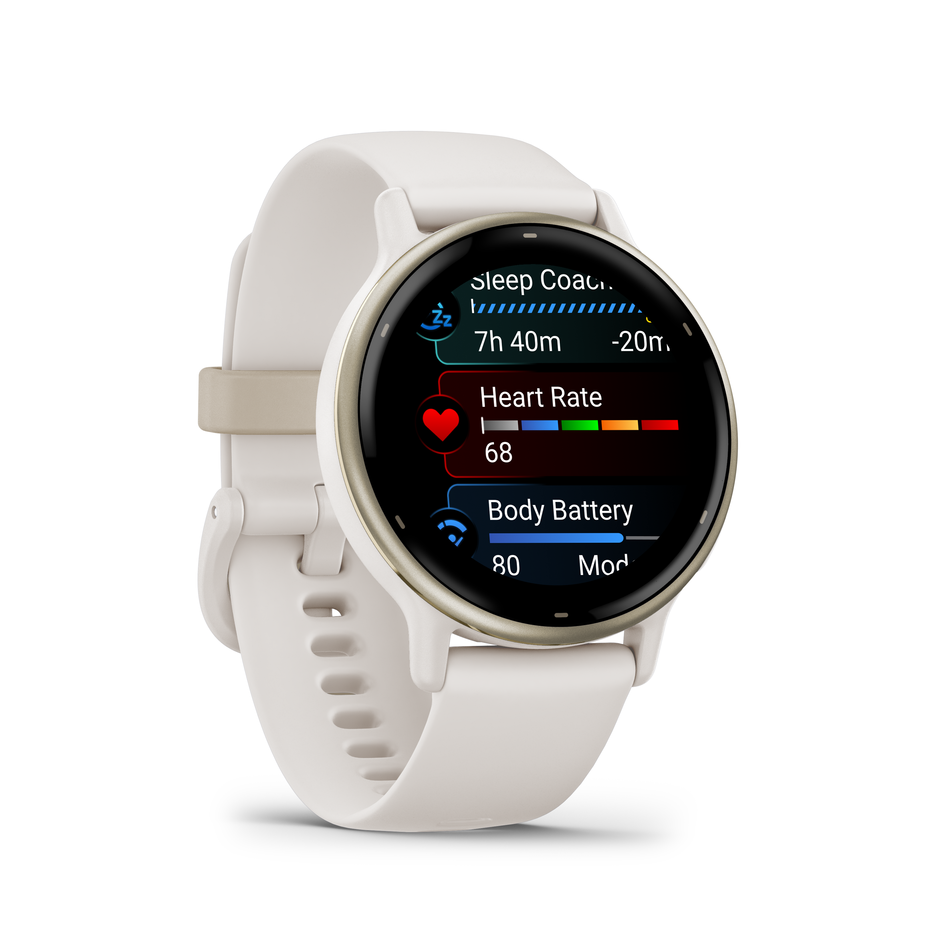 Garmin Vivoactive 5 Fitness Tracker Smart Watch For Women & Men - Ivory Case