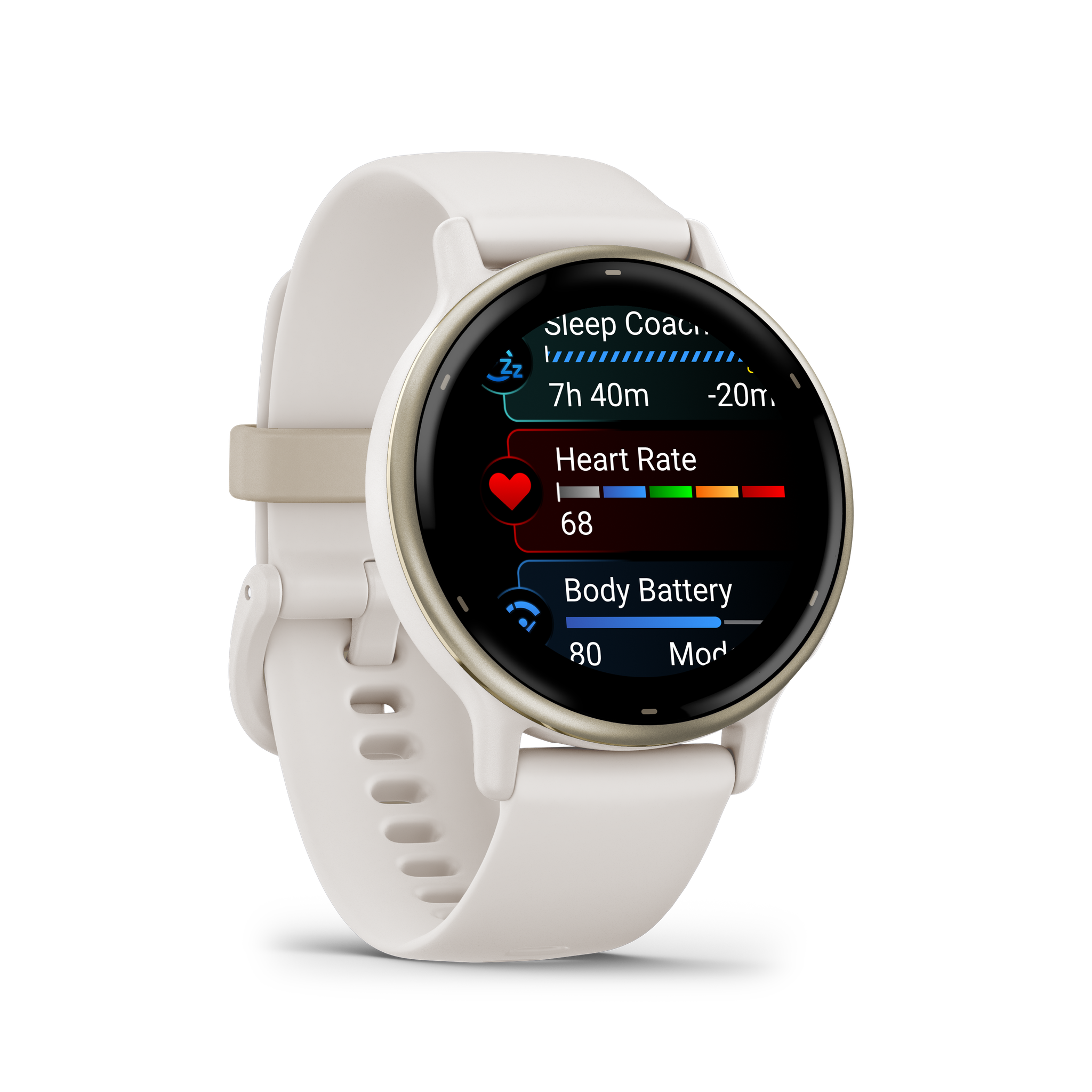 Garmin Vivoactive 5 Fitness Tracker Smart Watch For Men & Women - Ivory Case Garmin