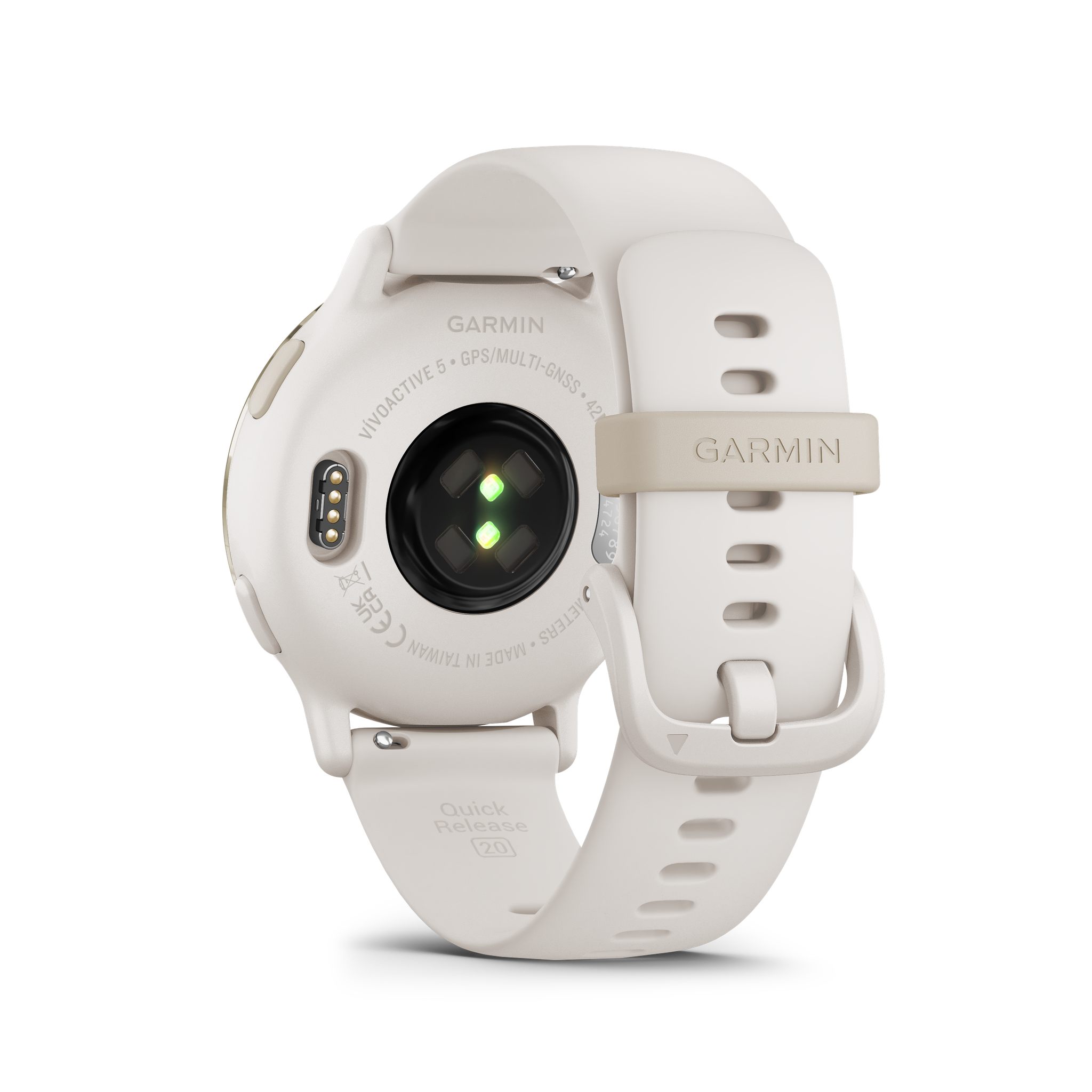 Garmin Vivoactive 5 Fitness Tracker Smart Watch For Men & Women - Ivory Case Garmin