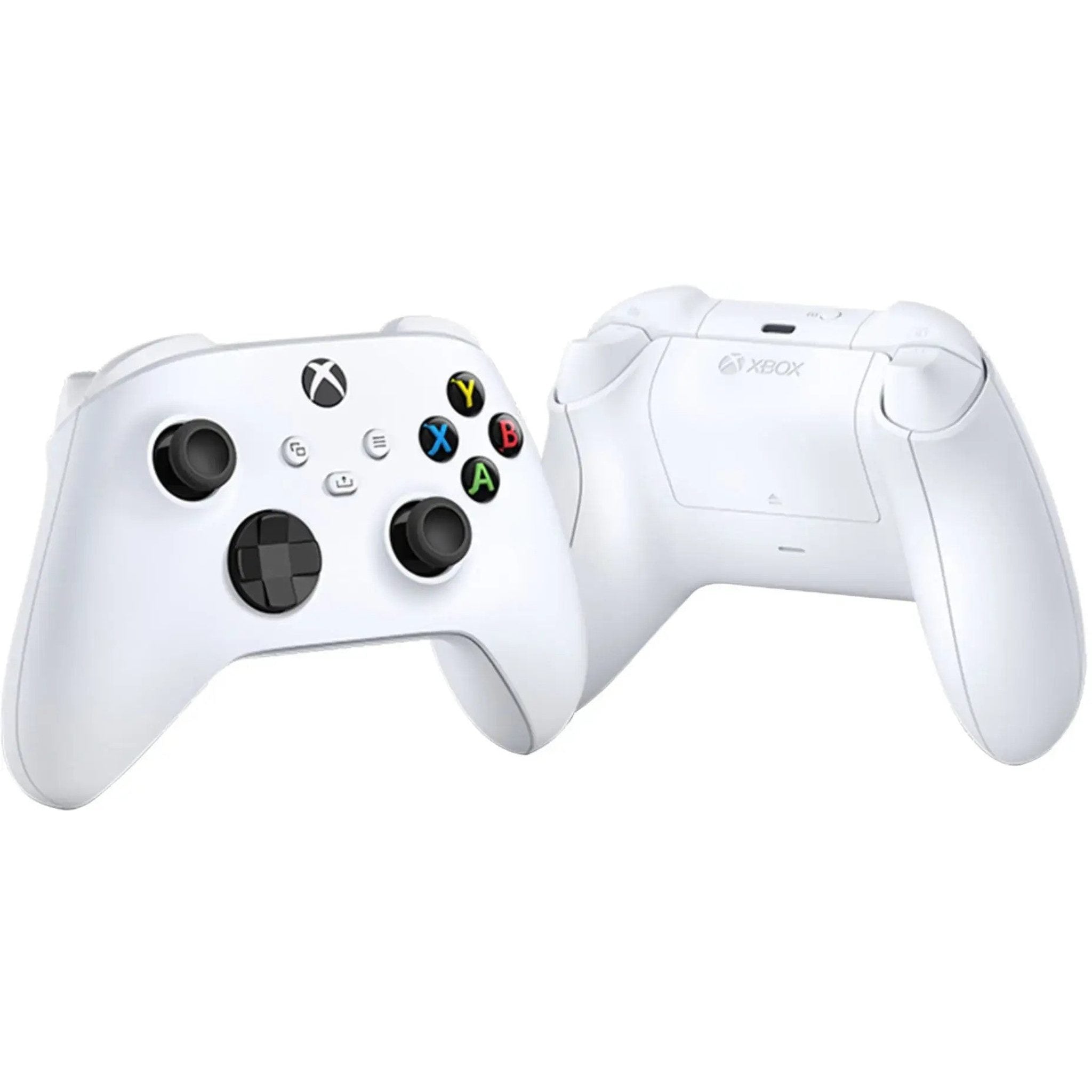 Microsoft Xbox White Controller Bundle with Rechargeable Batteries, Cleaning Kit