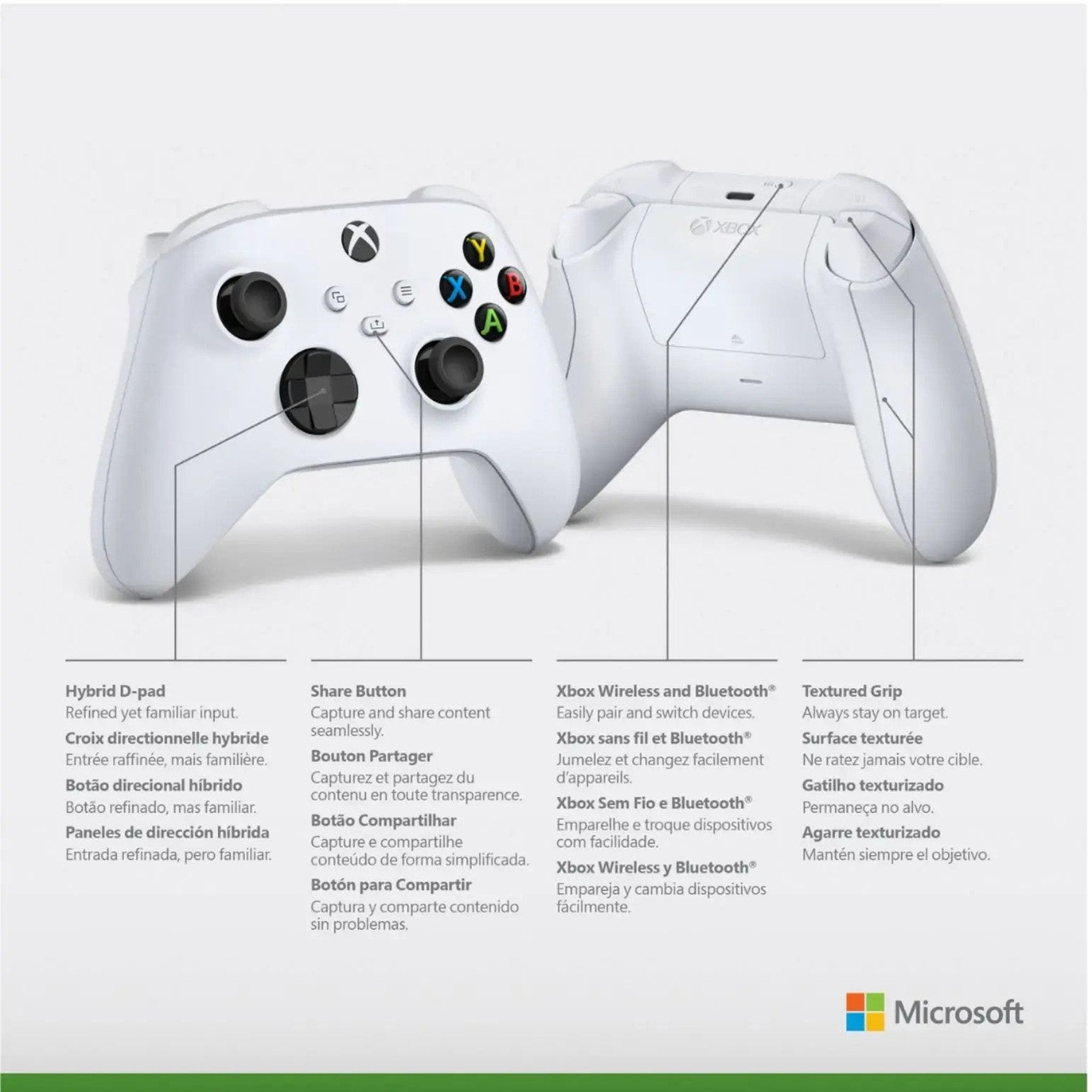 Microsoft Xbox Black Controller, White Controller, Rechargeable Batteries, More Xbox