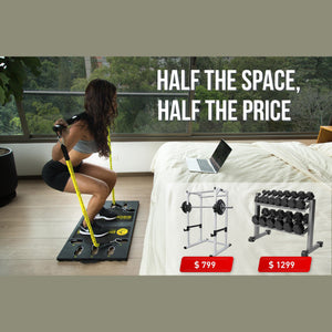 BodyBoss 2.0 - Full Portable Home Gym Workout Package + Resistance Bands - Collapsible Resistance Bar, Handles - Full Body Workouts for Home, Travel or Outside