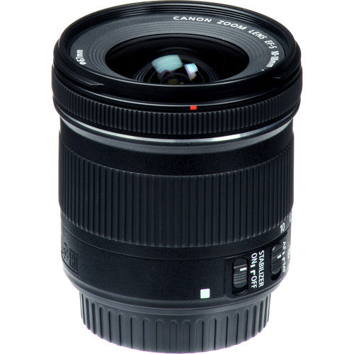 Canon EF-S 10-18mm f/4.5-5.6 IS STM Lens (International Model) with Filter Kits