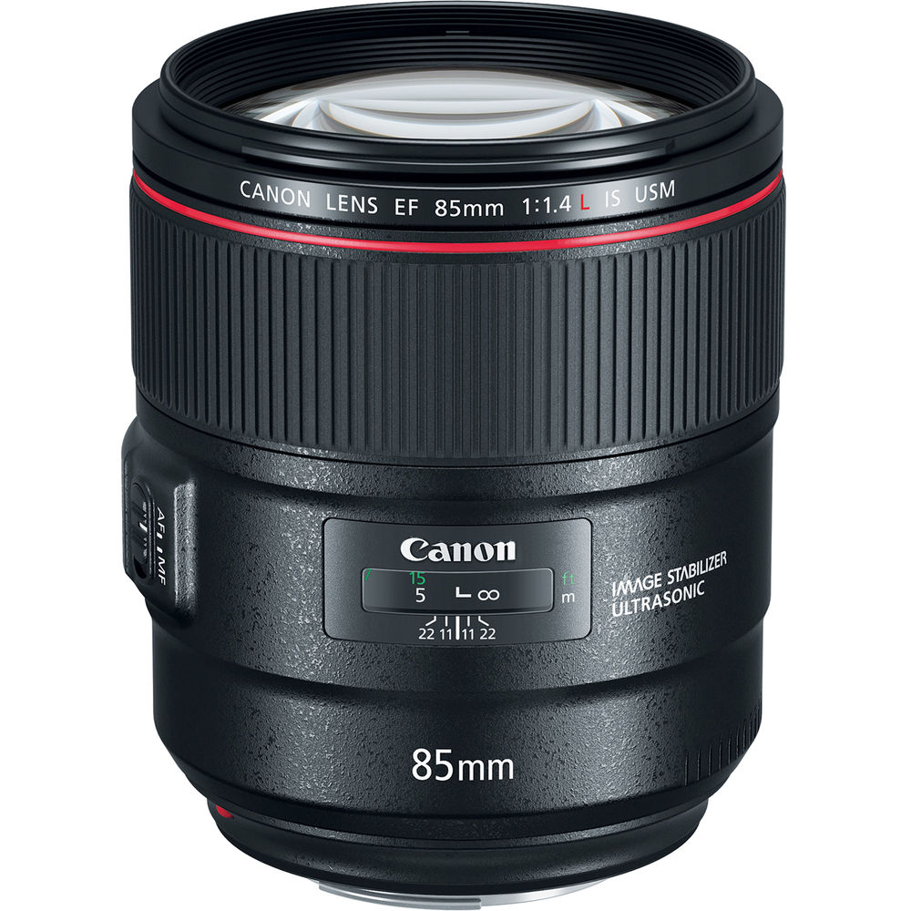 Canon EF 85mm f/1.4L IS USM Lens (2271C002) + Filter Kit + BackPack + More