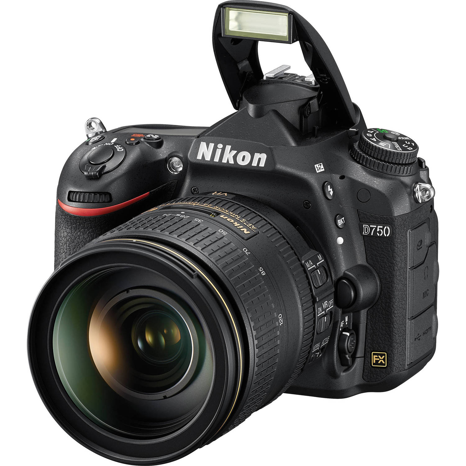 Nikon D750 DSLR Camera with 24-120mm Lens (1549 ) Starter Bundle- (International Model )