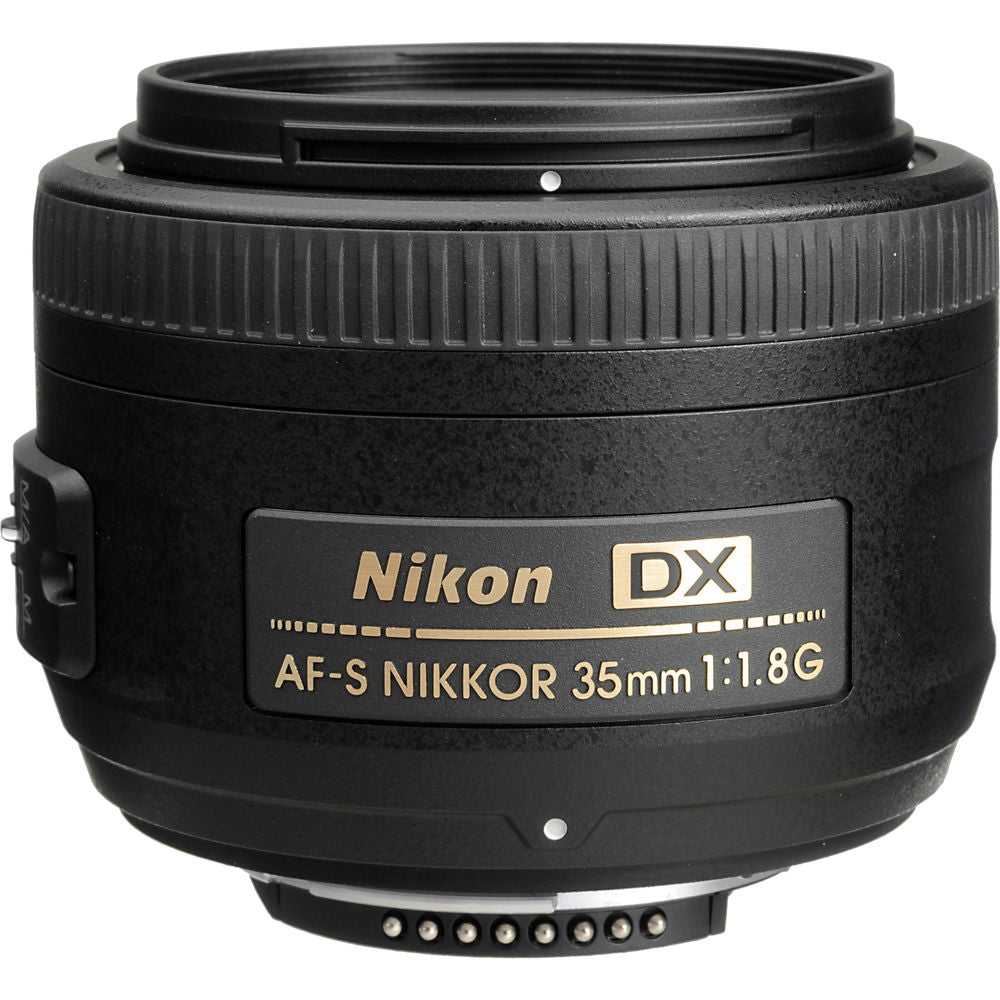 Nikon AF-S DX 35mm f/1.8G Prime Lens (2183) Intl Model Bundle