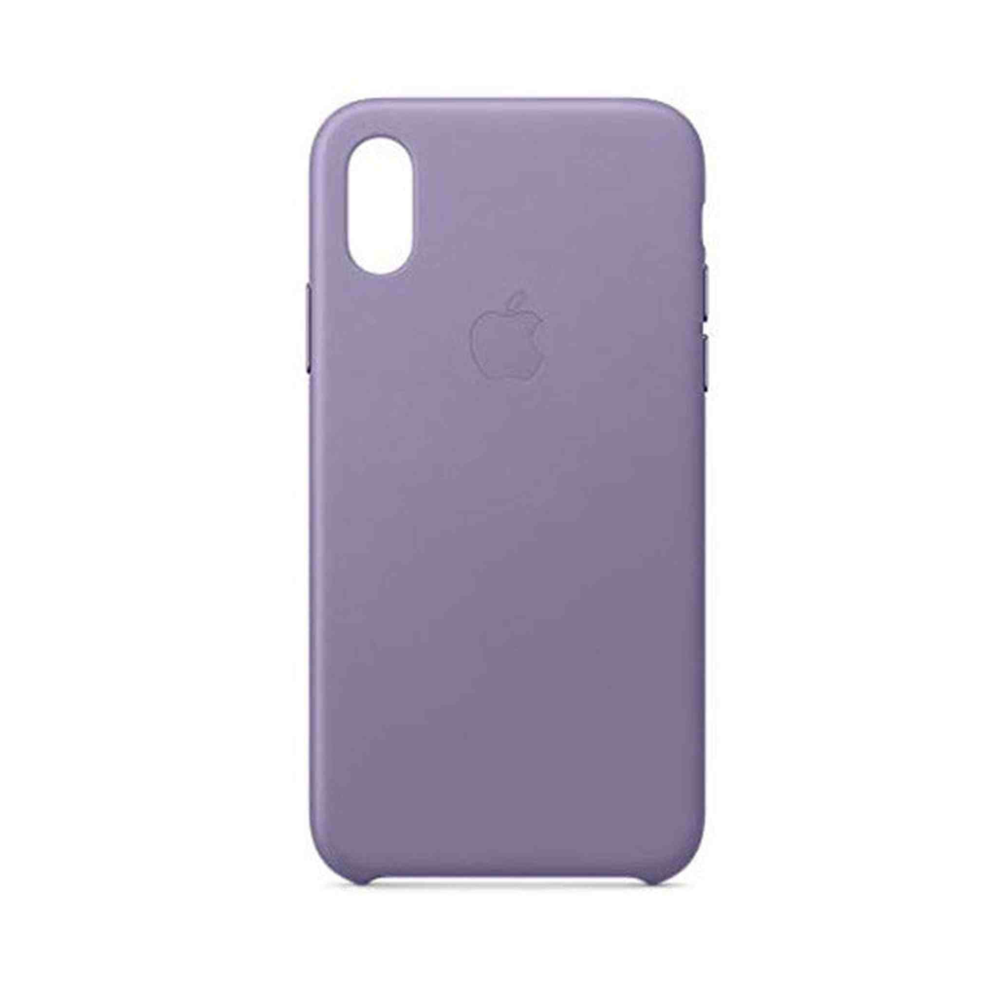 Apple Leather Case (for iPhone Xs) - Lilac