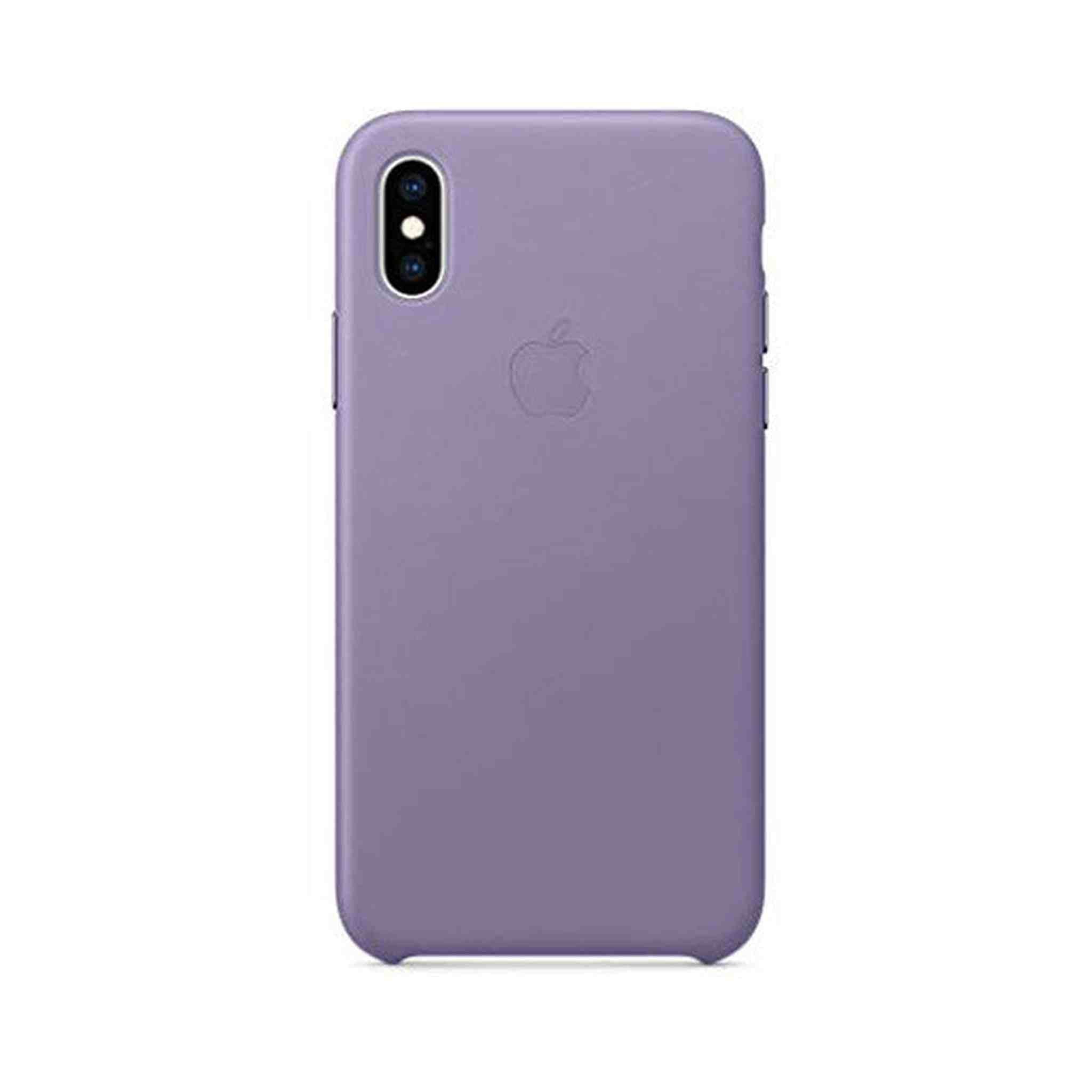 Apple Leather Case (for iPhone Xs) - Lilac