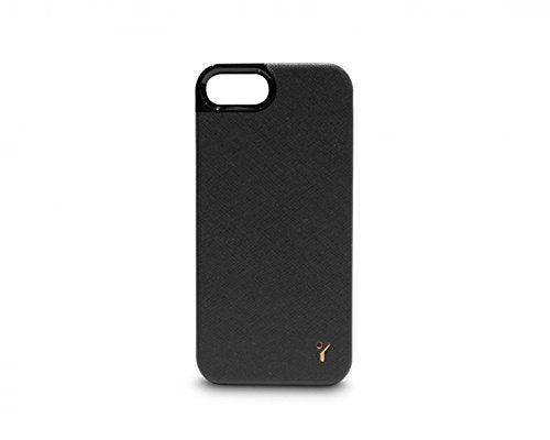 The Joy Factory Royce Premium Synthetic Leather Hardshell Case for iPhone5/5S, CSD113 (Black)