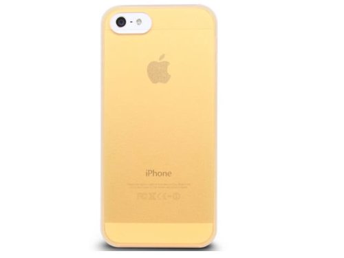 The Joy Factory Tutti Ultra-Slim Hardshell Case for iPhone5/5S, CSD107 (Yellow/White)