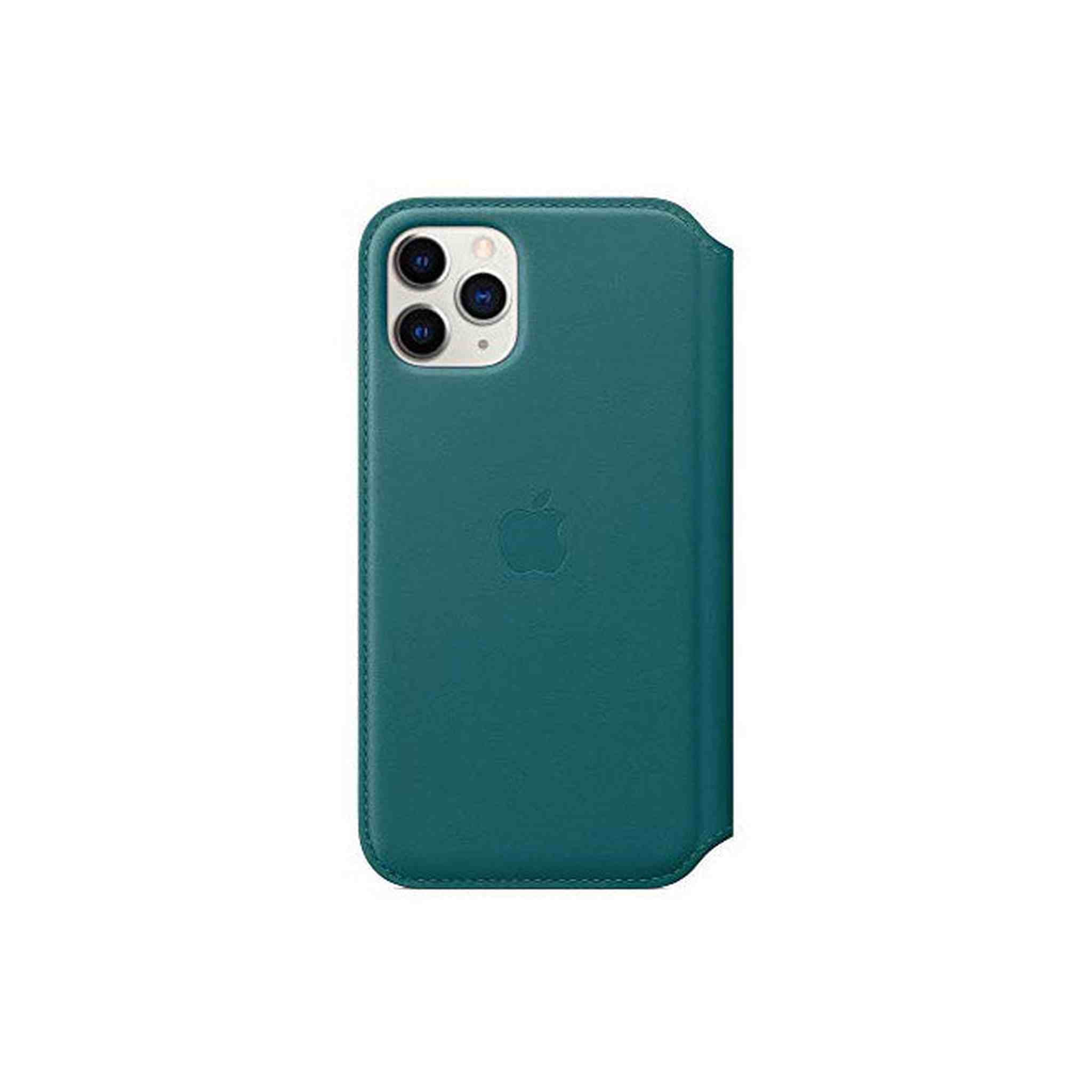 Apple Leather Folio for iPhone 11 Pro - Peacock Apple