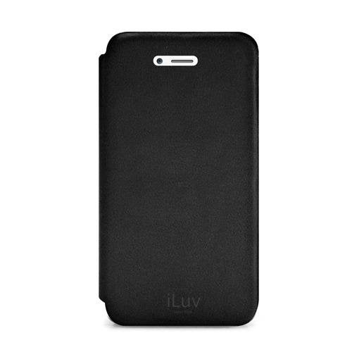 iLuv ICA7J346BLK Pocket Agent Premium Appointed Leather for Apple iPhone 5 - 1 Pack - Retail Packaging - Black