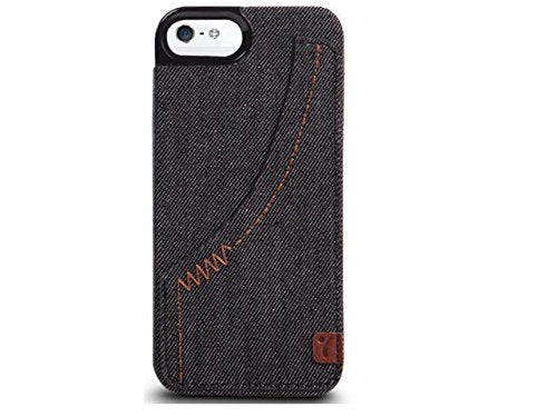 The Joy Factory Denim Premium Denim Hardshell Case with Pocket for iPhone5/5S, CSD111 (Smoke)