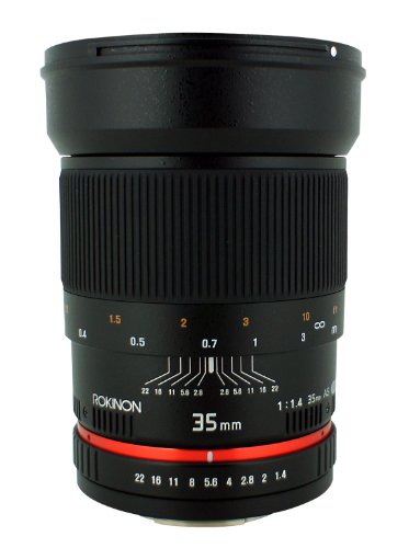 Rokinon 35mm F/1.4 AS UMC Wide Angle Lens for Olympus RK35M-O