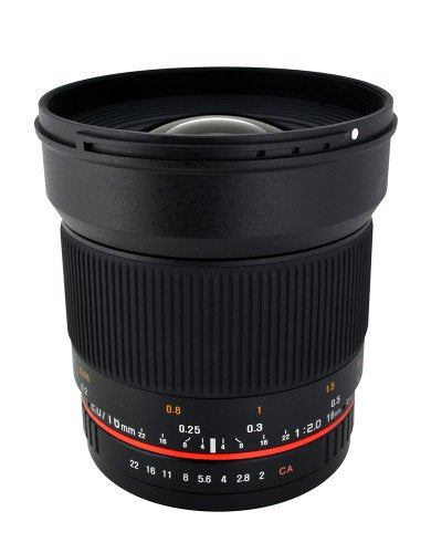 Rokinon 16M-FX 16mm f/2.0 Aspherical Wide Fixed Angle Lens for Fuji X