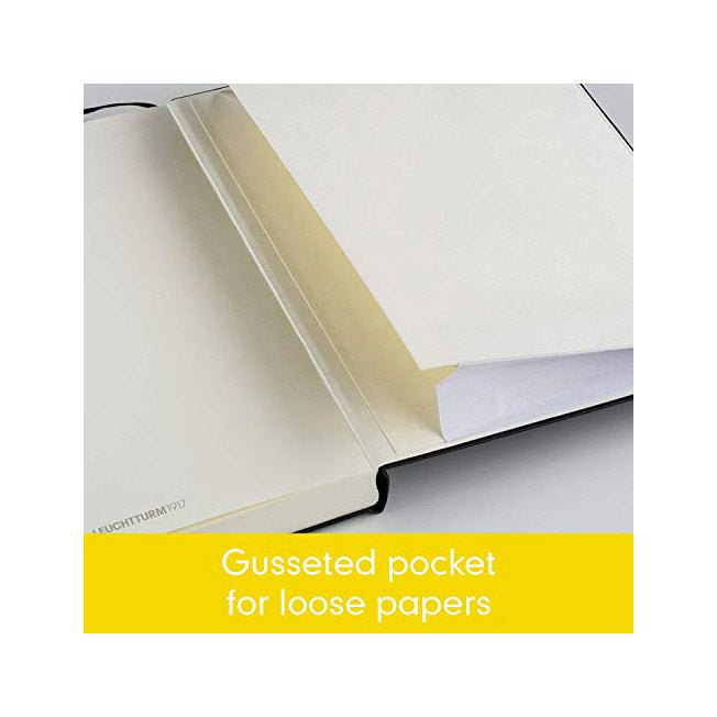 LEUCHTTURM1917 - Medium A5 Plain Hardcover Notebook (Lemon) - 251 Numbered Pages