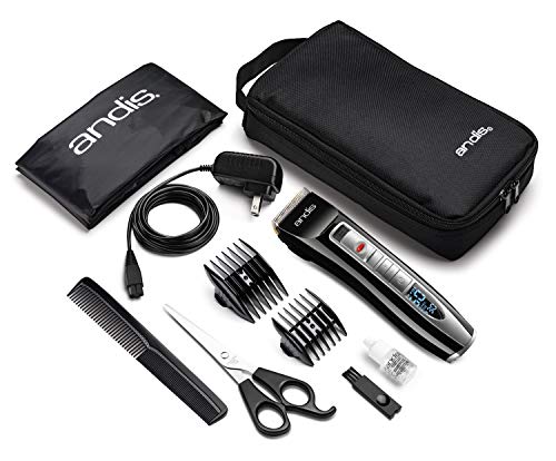 Andis 24440 Select Cut 5-Speed Adjustable Blade Cord/Cordless Clipper Kit, 10pc, Black