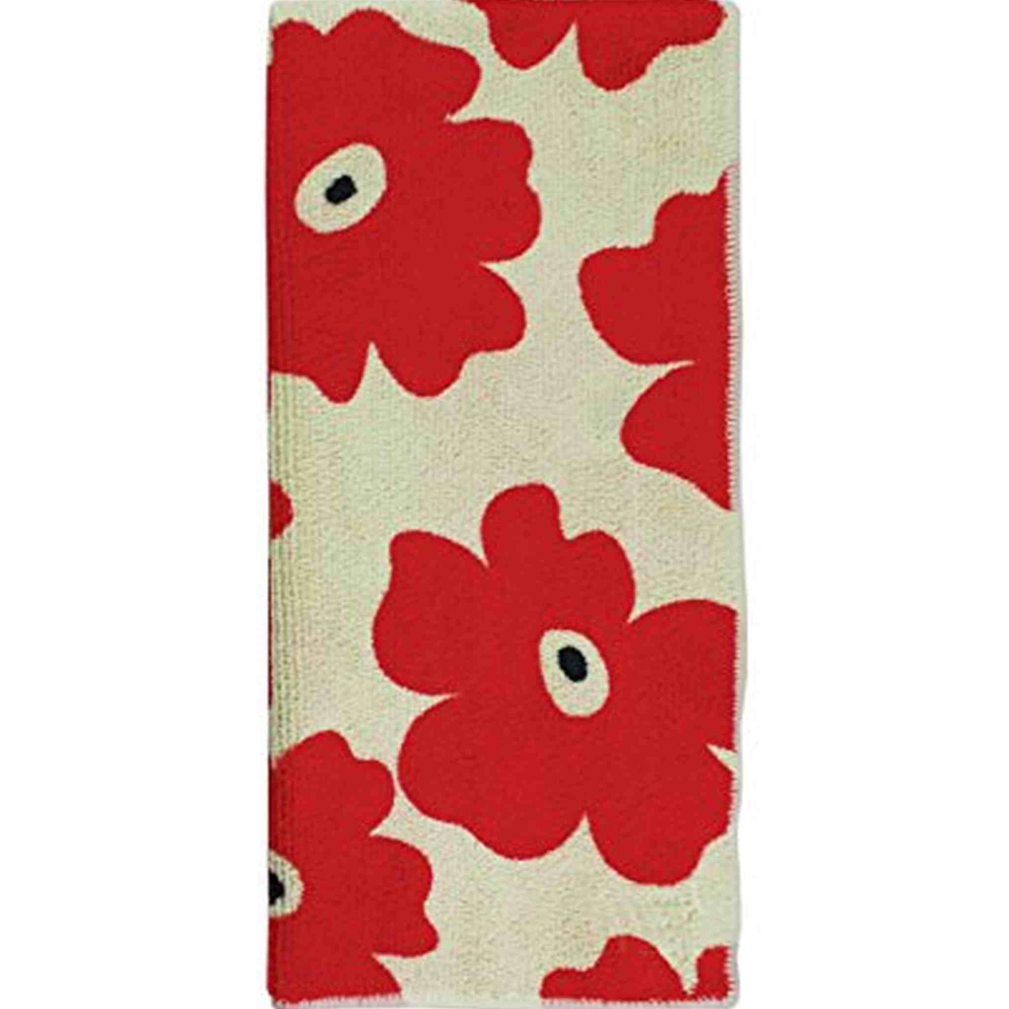 MUkitchen Microfiber Dishtowel, 16 by 24-Inches, Red Poppy