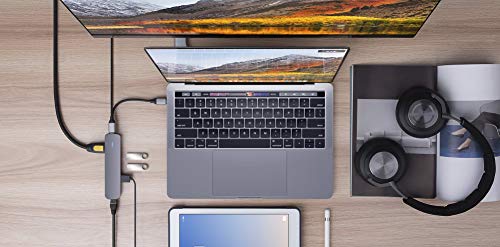 HyperDrive 6-in-1 USB-C Hub with 4K HDMI Output, Space Gray