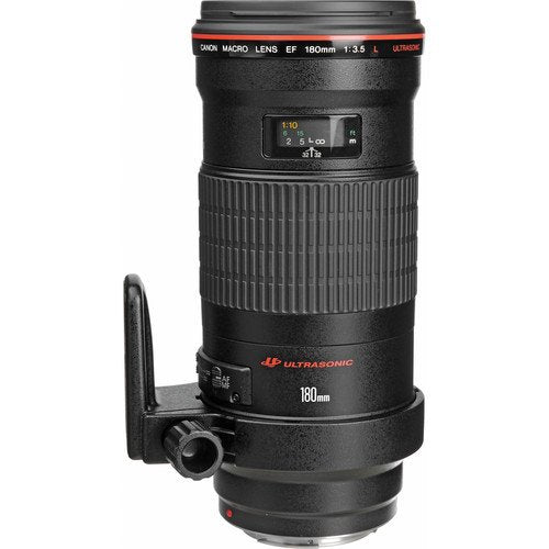 Canon EF 180mm f/3.5L Macro USM Lens for Canon EF Mount + Accessories (International Model with 2 Year Warranty)