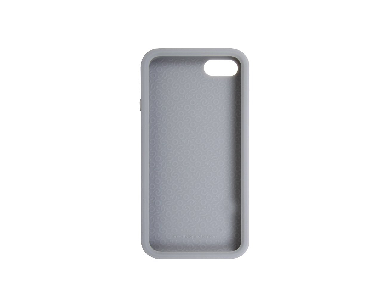 The Joy Factory Jugar Soft Silicone Case with Metal Frame for iPhone5/5S, CSD101 (Gray)