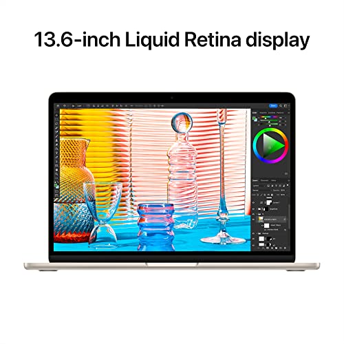 2022 Apple MacBook Air Laptop with M2 chip: 13.6-inch Liquid Retina Display, 8GB RAM, 256GB SSD Storage, Starlight