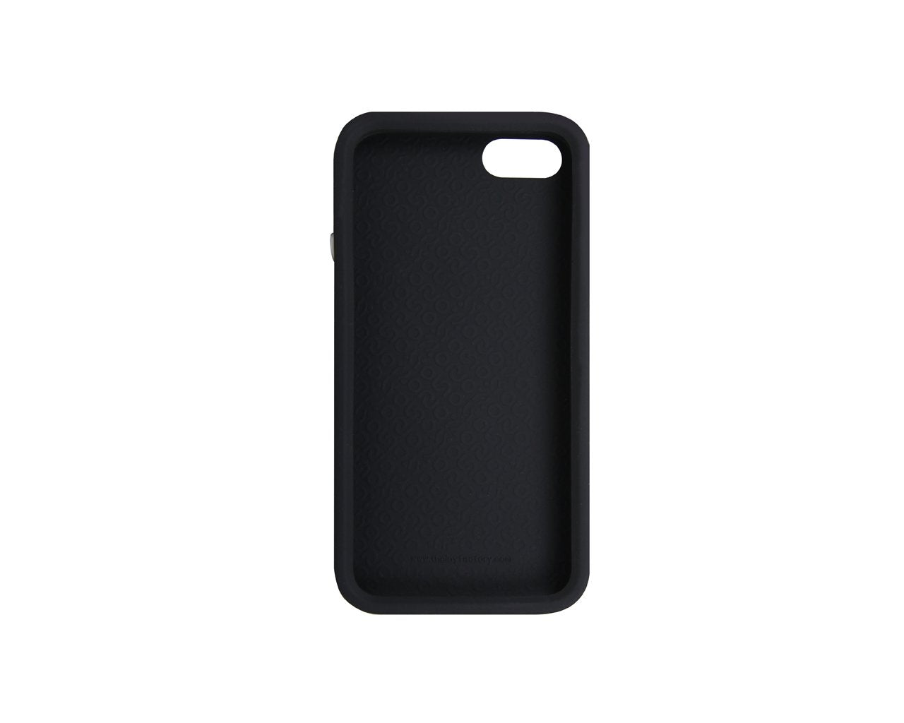 The Joy Factory Jugar Soft Silicone Case with Metal Frame for iPhone5/5S, CSD104 (Matte Black)