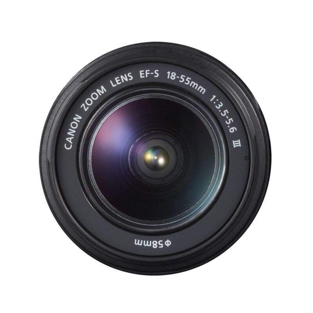 Canon EF-S 18-55mm f/3.5-5.6 III Camera Lens (New in White Box) International Model (No Warranty)