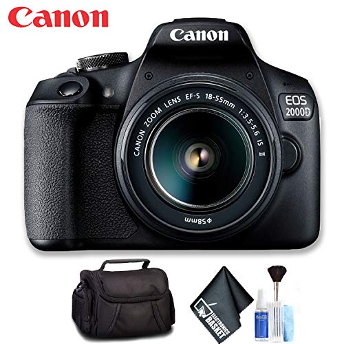 Canon EOS 2000D with EF-S 18-55mm IS II Lens (Intl Model) Standard Bundle