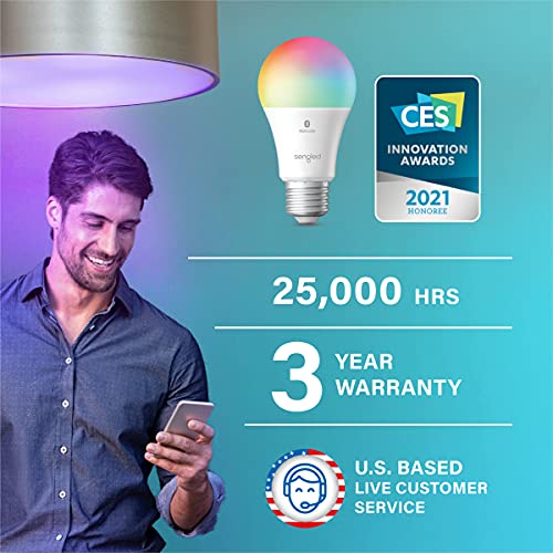 Sengled Smart Light Bulbs, Color Changing Alexa Light Bulb Bluetooth Mesh, Smart