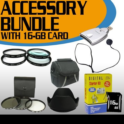 Accessory Saver 16GB Fujifilm FinePix HS20EXR Filter Kit, Lens Kit, Lens Hood & MORE!