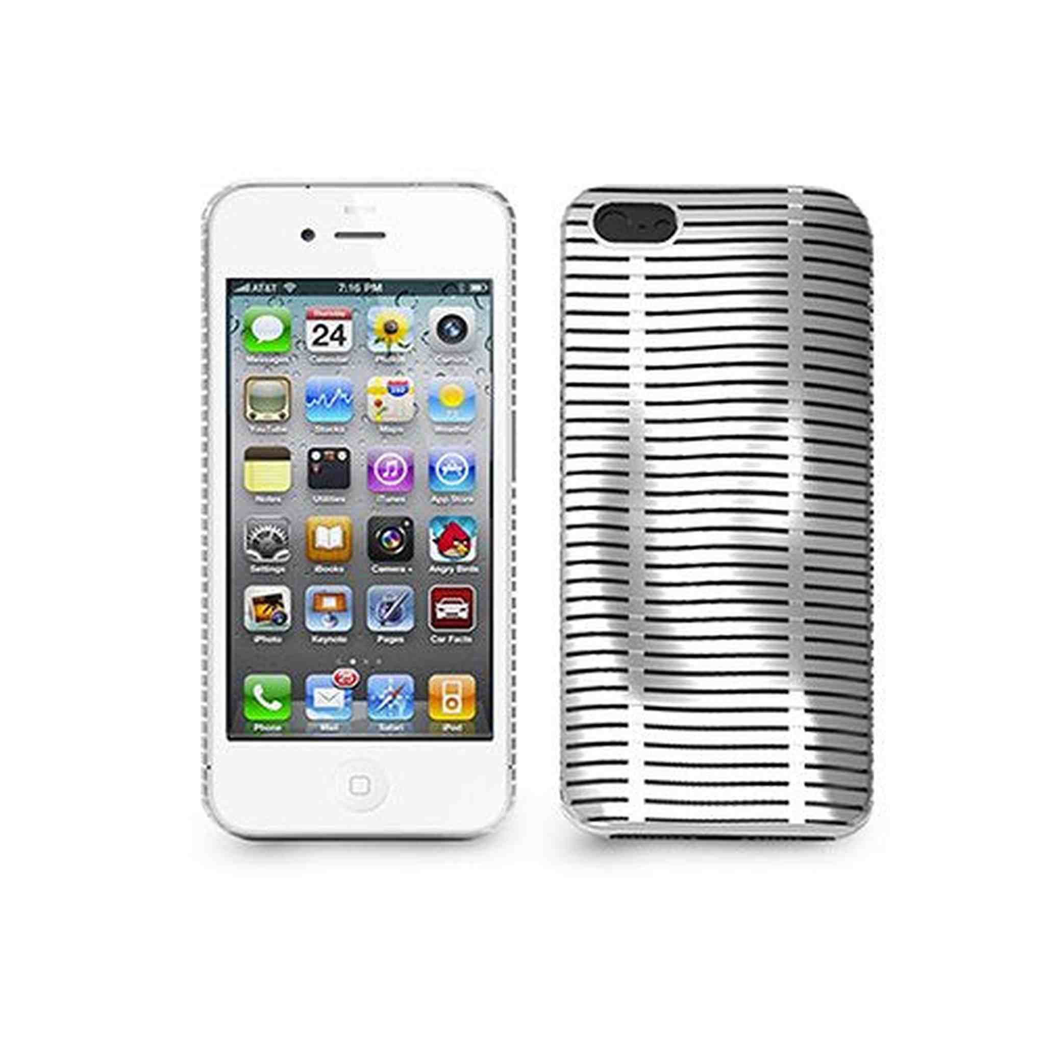 iLuv ICA7T324WHT Topog Mesh softshell Case Protection for Apple iPhone 5 and iPhone 5S - 1 Pack - Retail Packaging - Whi iLuv