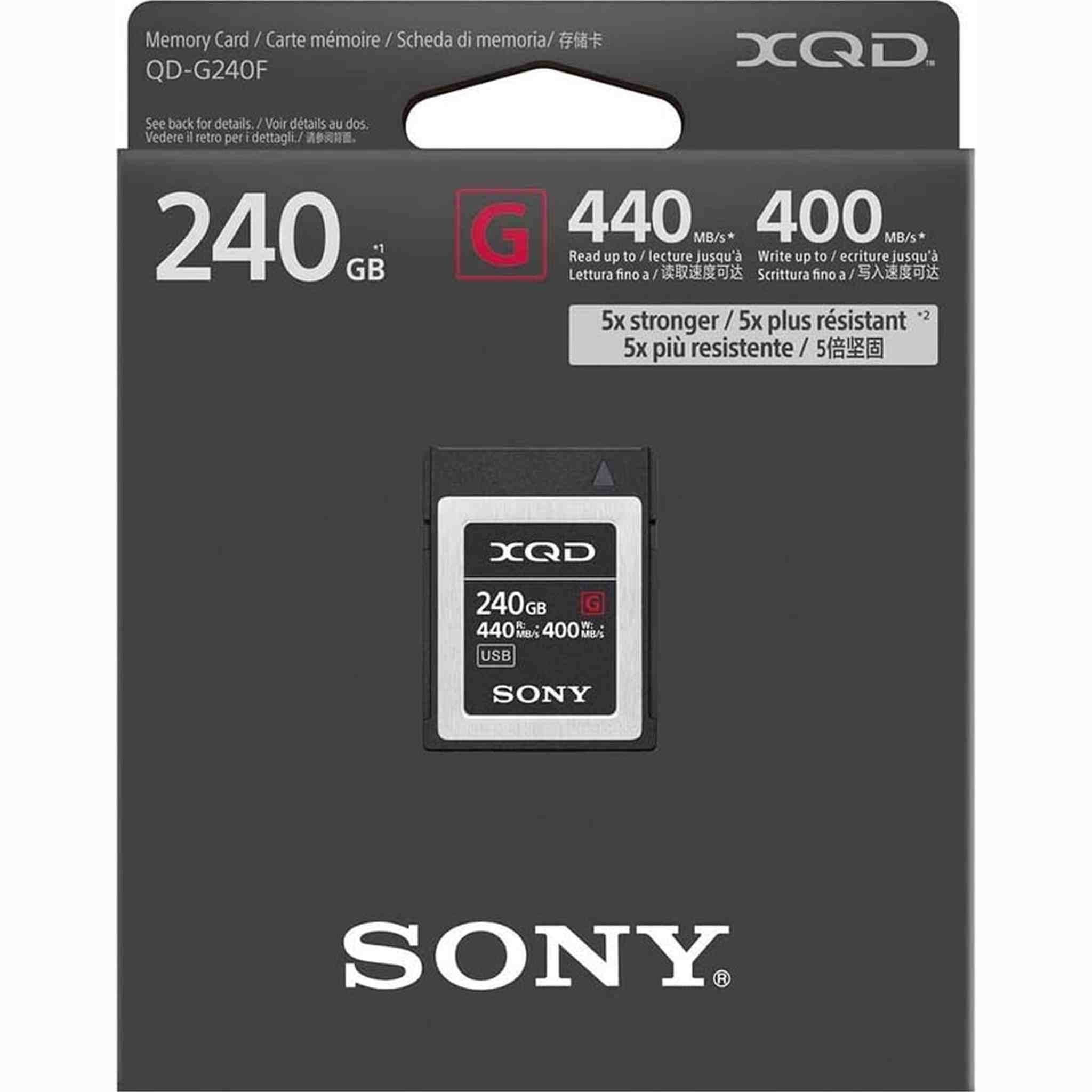 Sony Professional XQD G Series 240GB Memory Card QD-G240F 4-Pack Sony