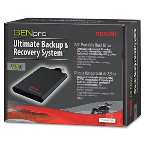 Maxell Genpro Portable Hard Drive 665206