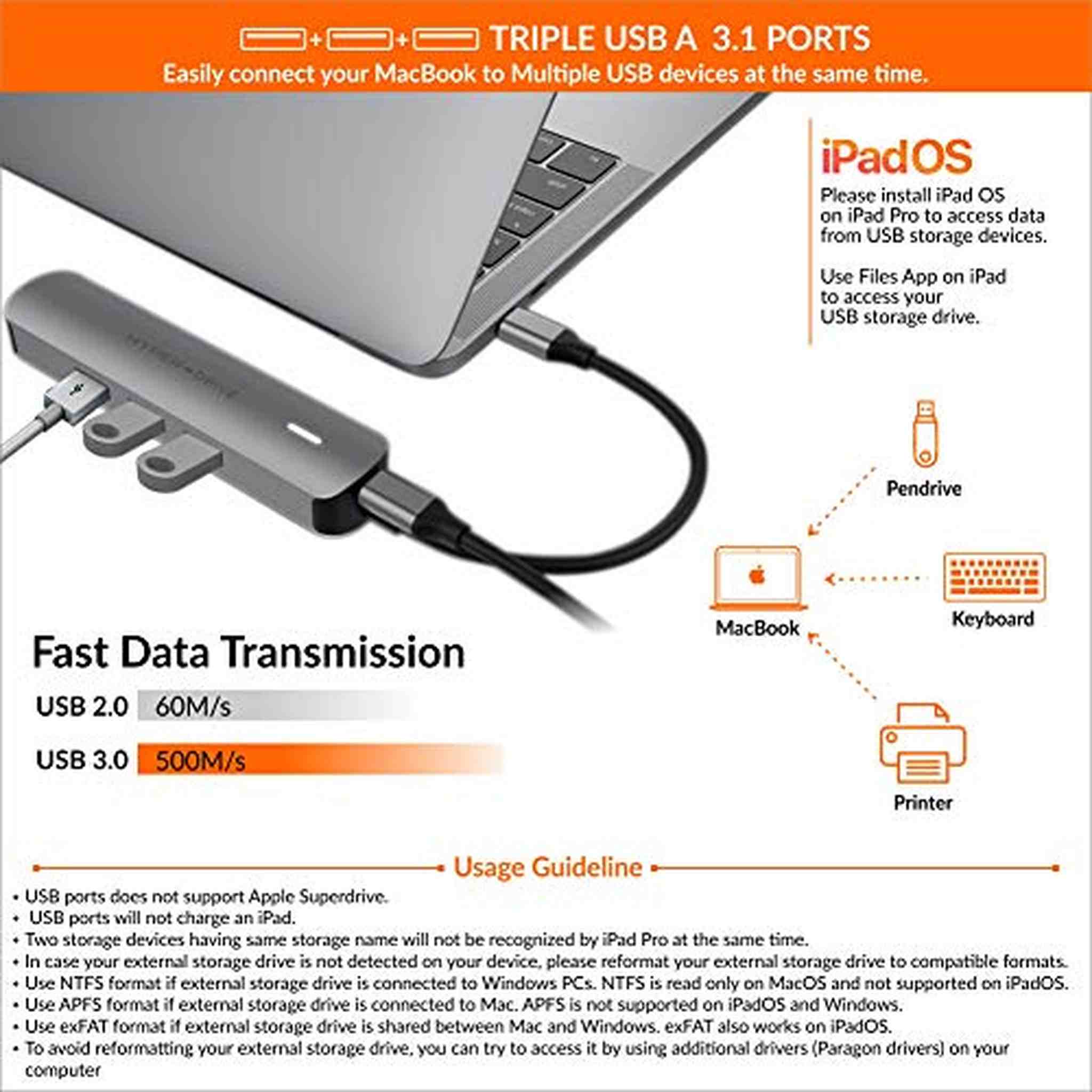 HyperDrive 6-in-1 USB-C Hub with 4K HDMI Output, Silver