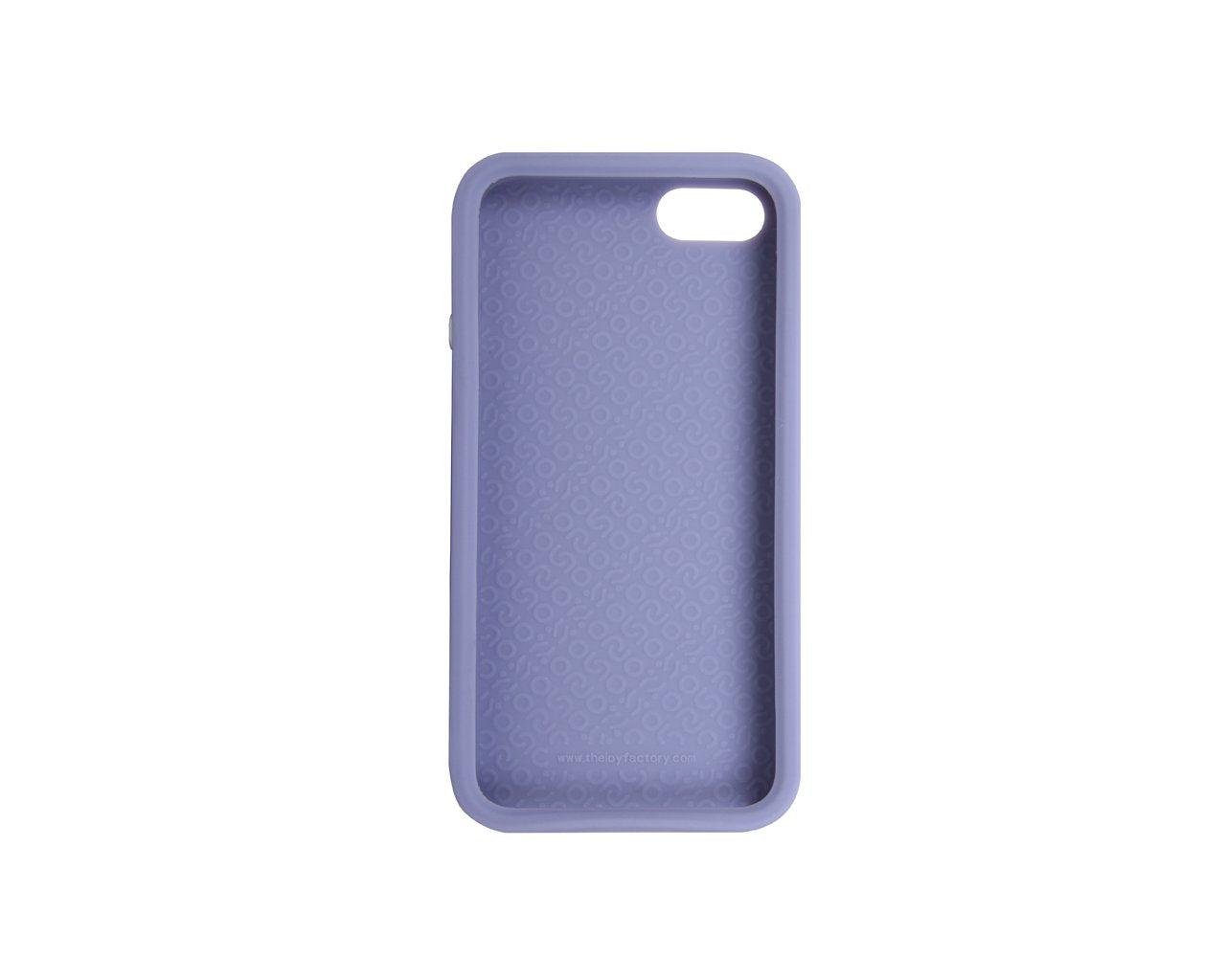 The Joy Factory Jugar Soft Silicone Case with Metal Frame for iPhone5/5S, CSD102 (Purple)