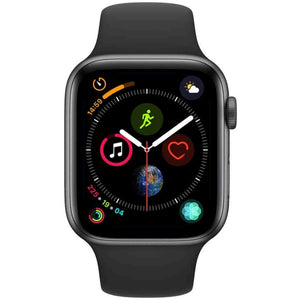 Apple Watch Series 4 GPS + Cellular, 44mm - Space Gray Aluminum Case with Black Sport Band Apple