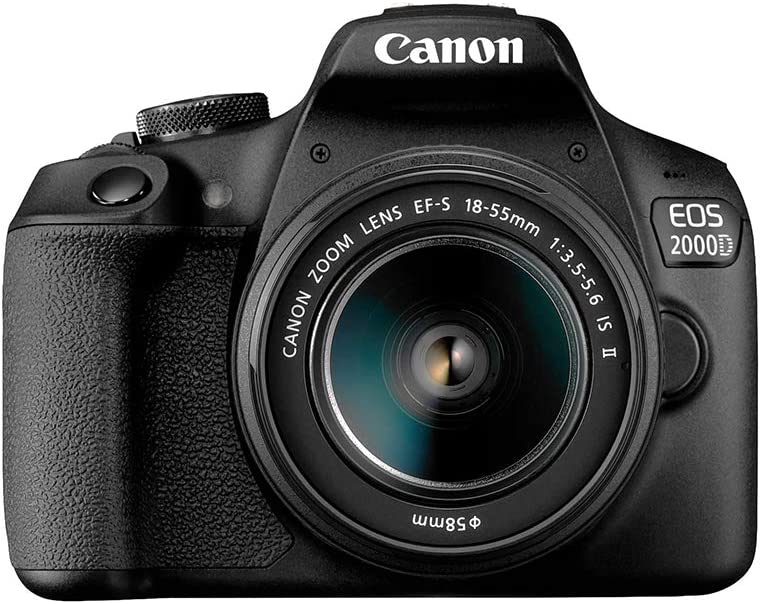 Canon EOS 2000D DSLR Camera w/EF-S 18-55mm f/3.5-5.6 IS II Lens