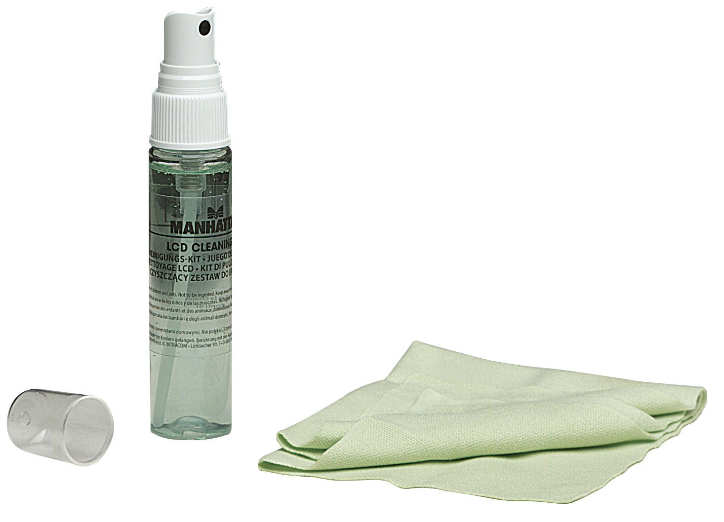 MANHATTAN 404204 LCD Cleaning Kit, Green Apple Scent