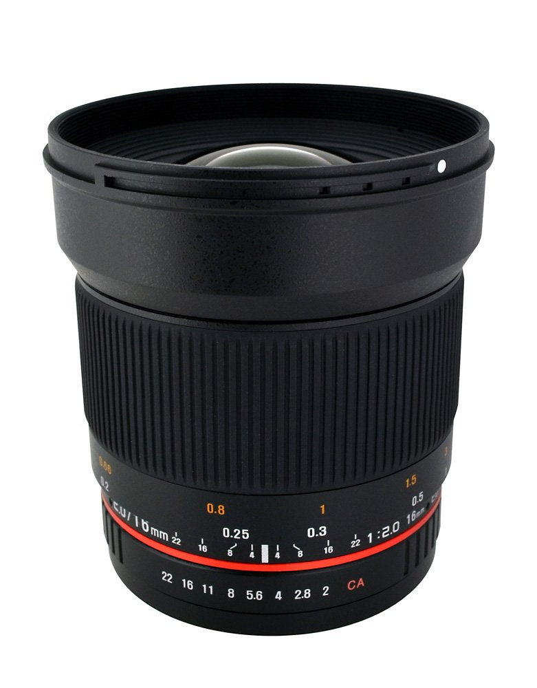 Rokinon 16M-FX 16mm f/2.0 Aspherical Wide Fixed Angle Lens for Fuji X