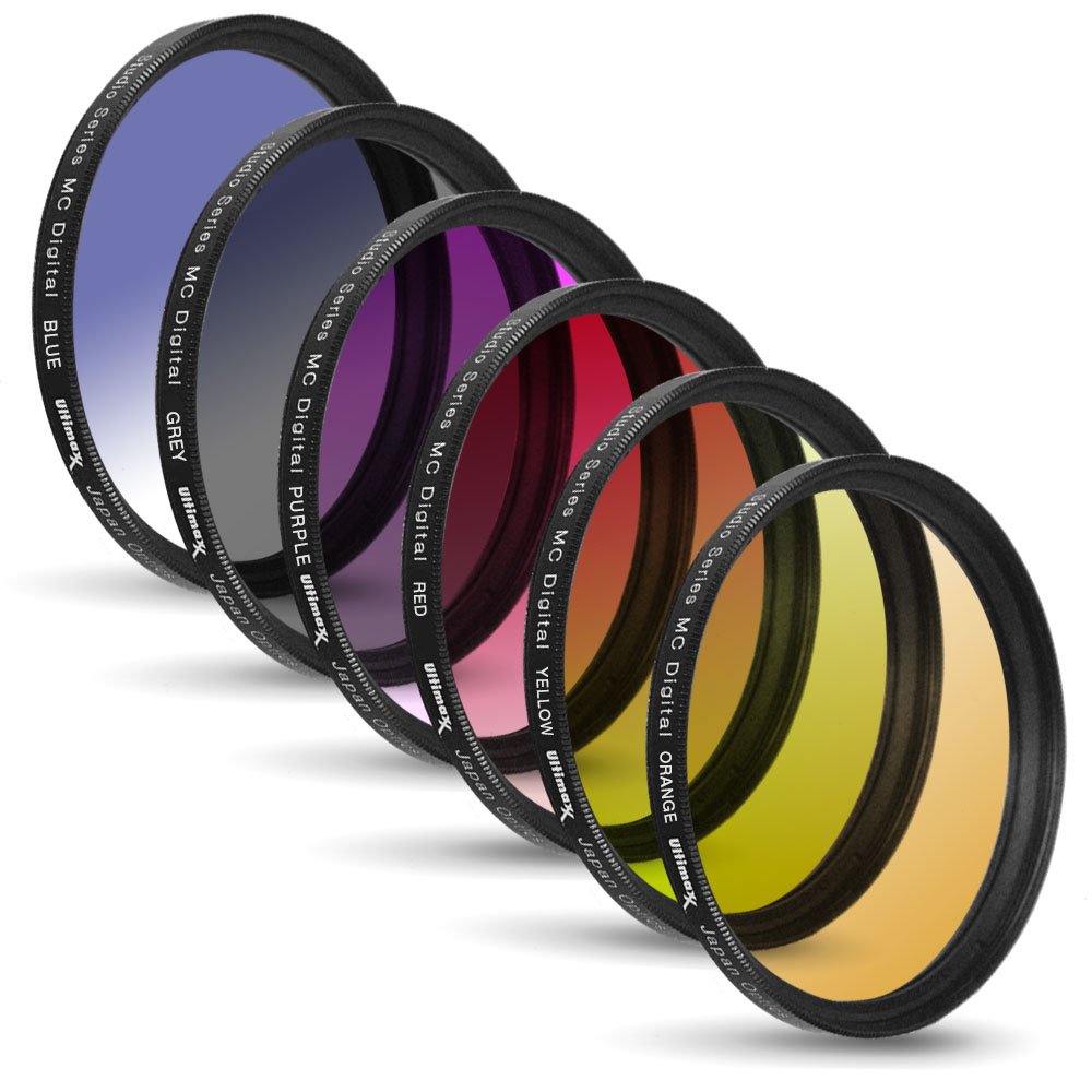 Ultimaxx 6 Piece Professional Gradual Color Filter Kit (62MM)